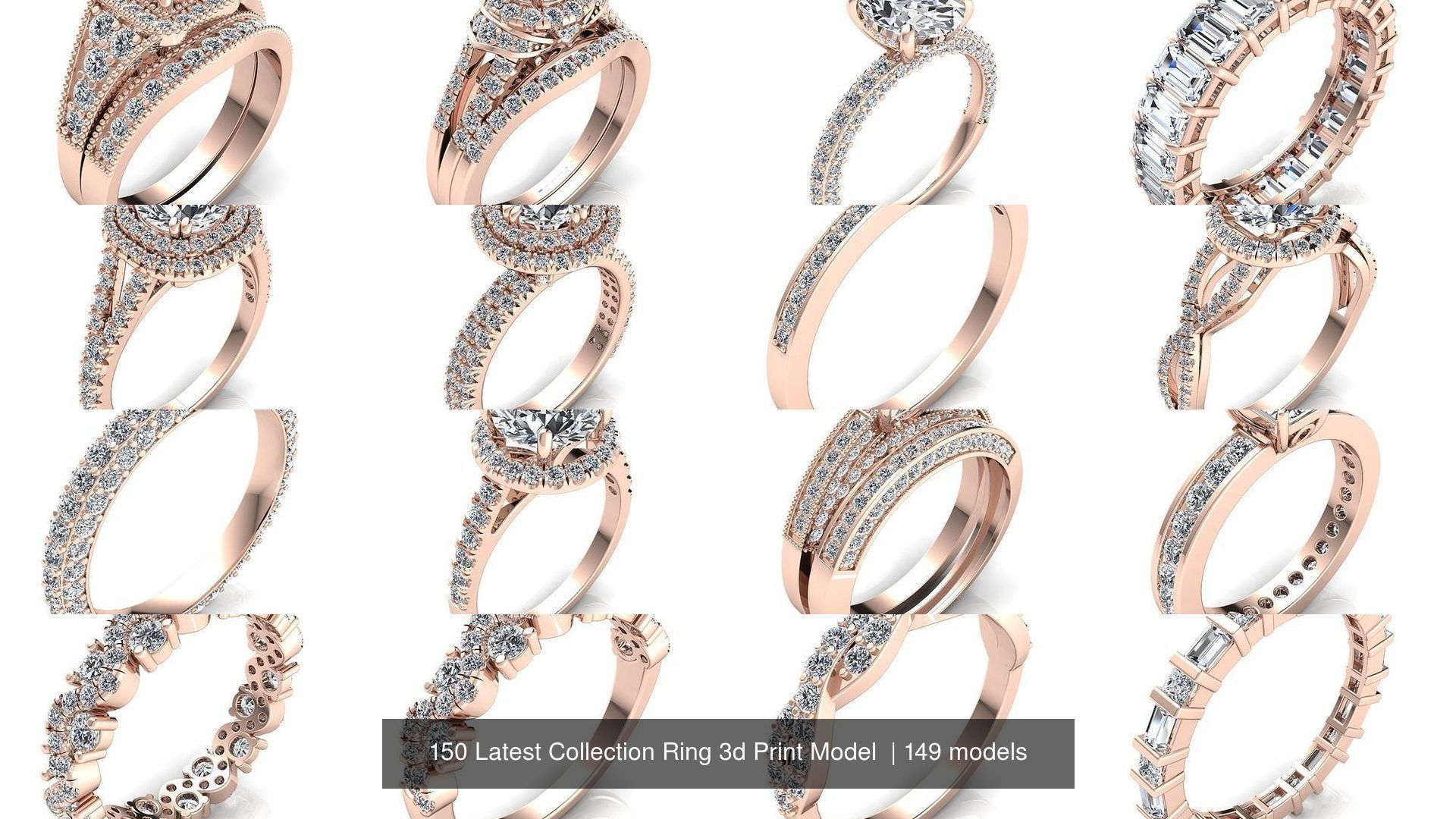 150 Latest Collection Ring 3d Print Model  _81
