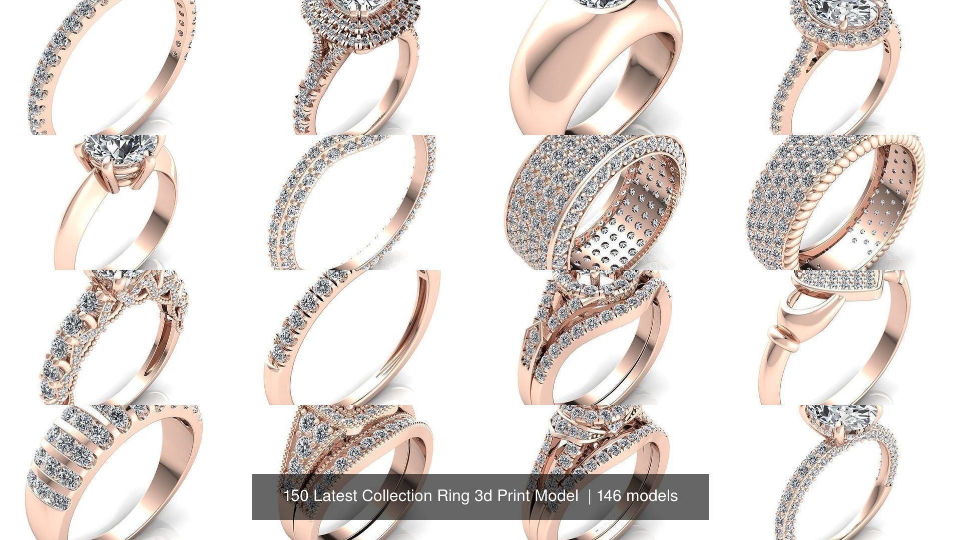 150 Latest Collection Ring 3d Print Model  _76
