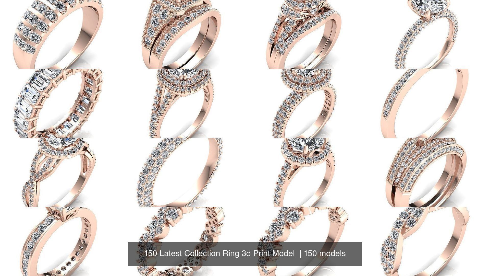 150 Latest Collection Ring 3d Print Model  _80