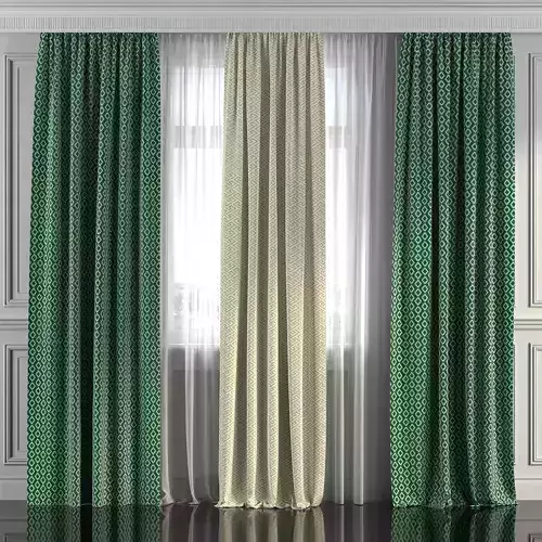 Curtain Set 288 3D model