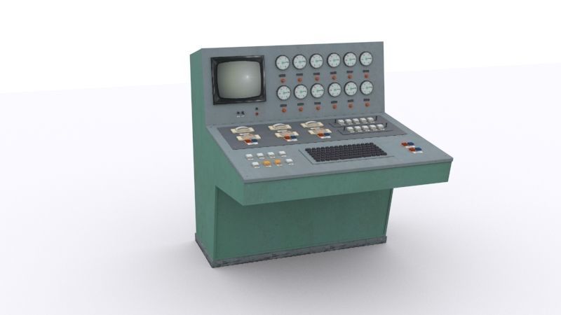 electrical panels Low-poly 3D model_36