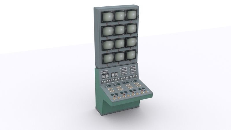 electrical panels Low-poly 3D model_51