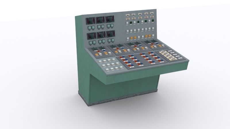 electrical panels Low-poly 3D model_38