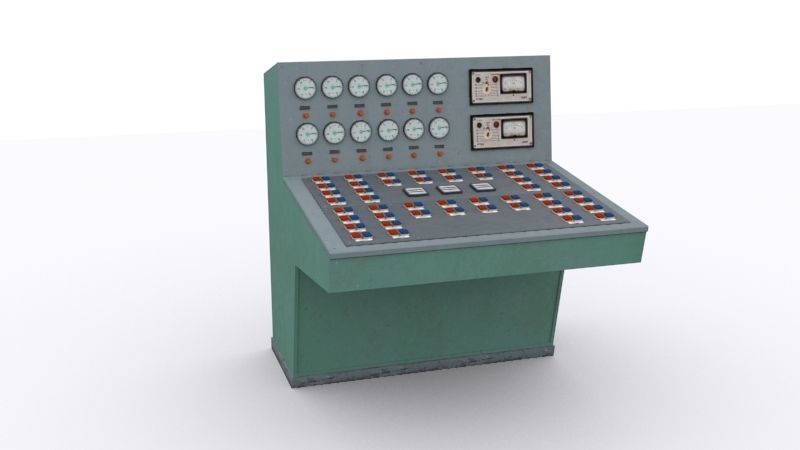 electrical panels Low-poly 3D model_34