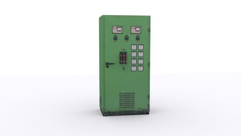 electrical panels Low-poly 3D model_25