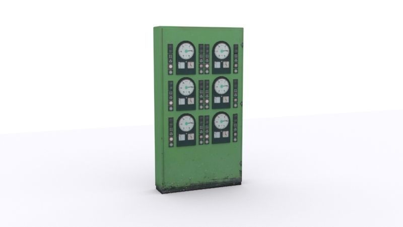 electrical panels Low-poly 3D model_5