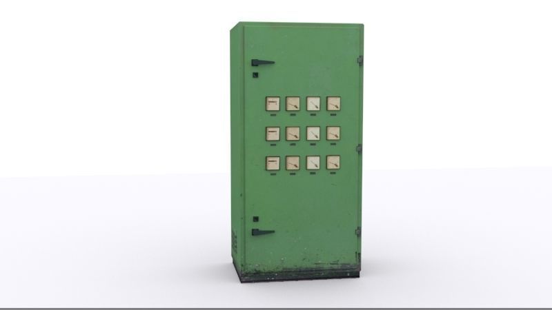electrical panels Low-poly 3D model_14