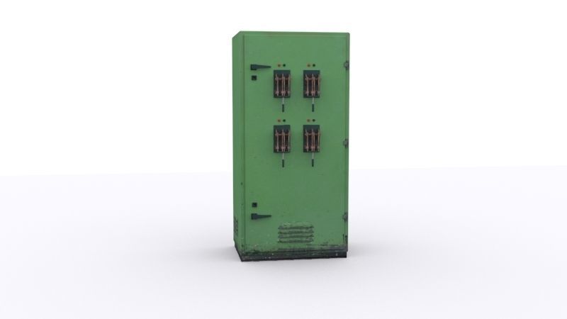 electrical panels Low-poly 3D model_26