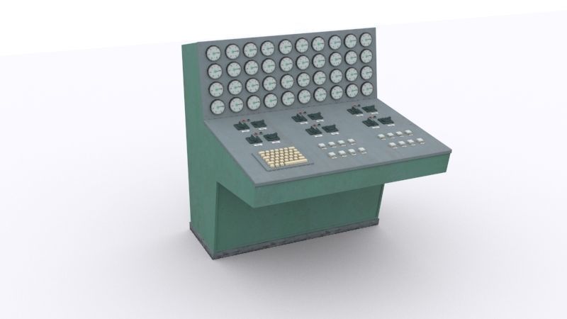 electrical panels Low-poly 3D model_46