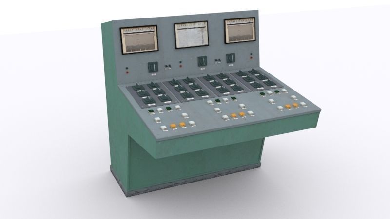 electrical panels Low-poly 3D model_42