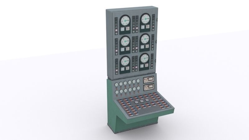 electrical panels Low-poly 3D model_52