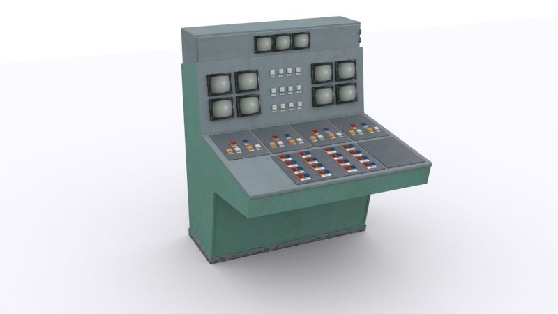 electrical panels Low-poly 3D model_49
