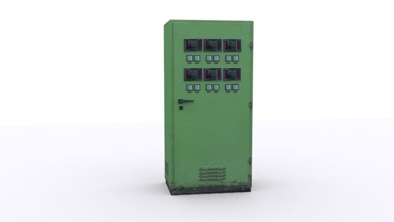 electrical panels Low-poly 3D model_23