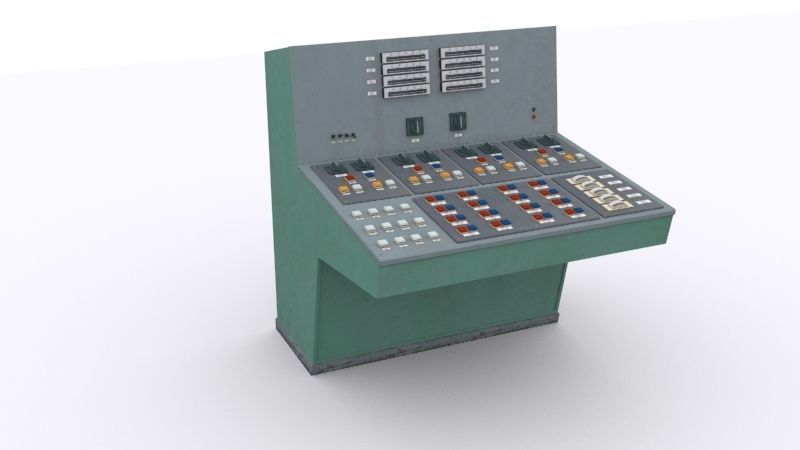 electrical panels Low-poly 3D model_44