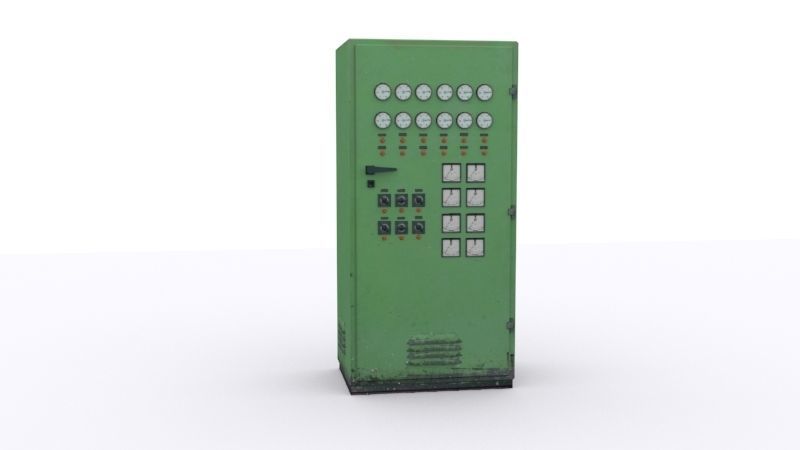 electrical panels Low-poly 3D model_30