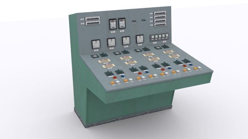 electrical panels Low-poly 3D model_43