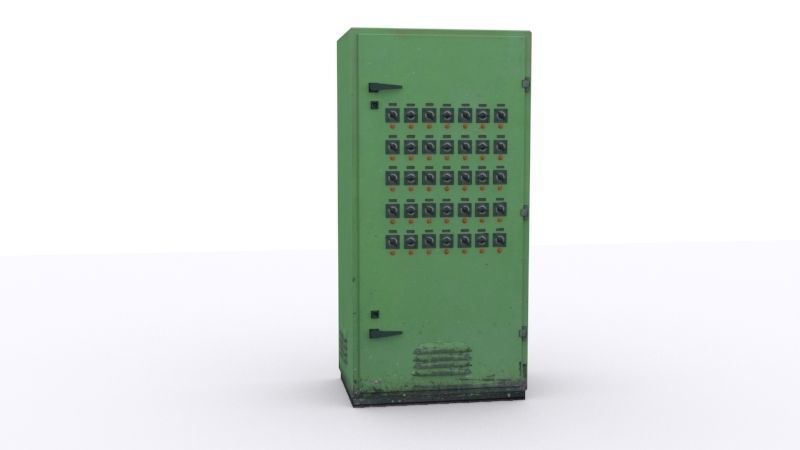 electrical panels Low-poly 3D model_21