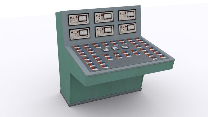 electrical panels Low-poly 3D model_47