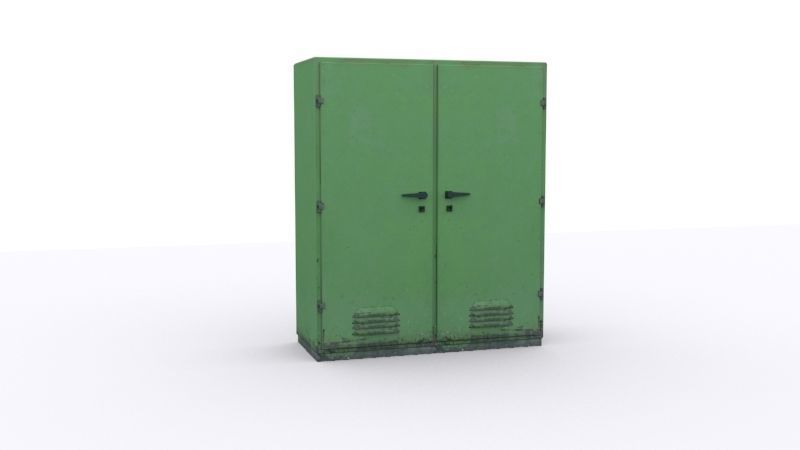 electrical panels Low-poly 3D model_7