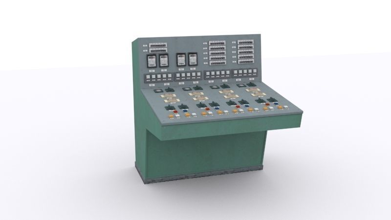 electrical panels Low-poly 3D model_35