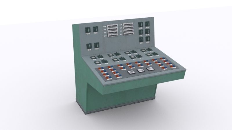 electrical panels Low-poly 3D model_41