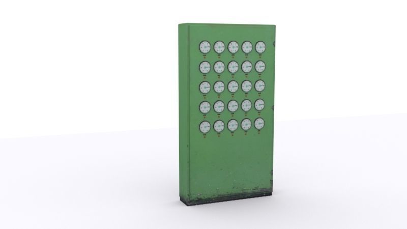 electrical panels Low-poly 3D model_4