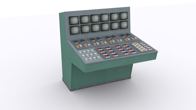 electrical panels Low-poly 3D model_48