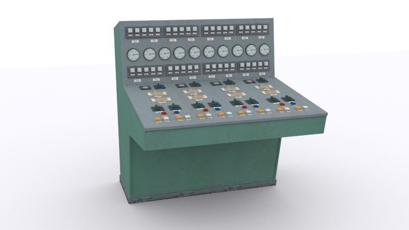 electrical panels Low-poly 3D model_33