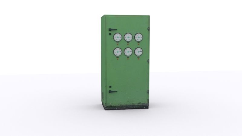 electrical panels Low-poly 3D model_27
