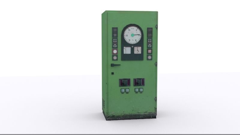 electrical panels Low-poly 3D model_15