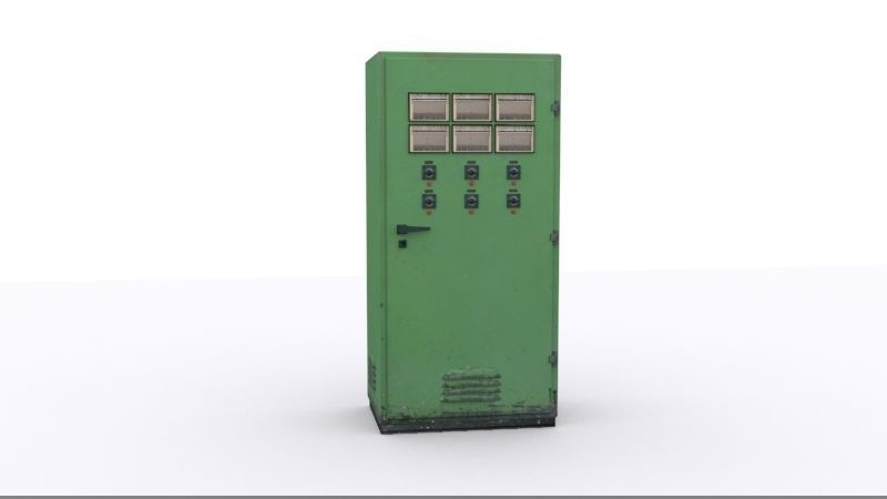 electrical panels Low-poly 3D model_24