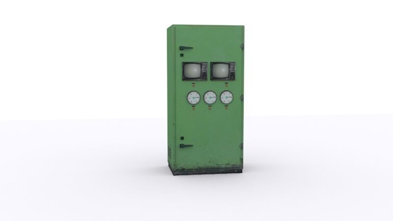 electrical panels Low-poly 3D model_28