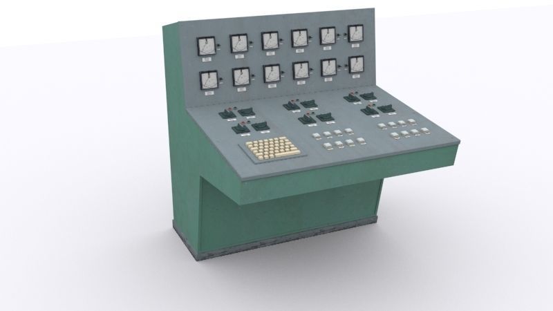 electrical panels Low-poly 3D model_45