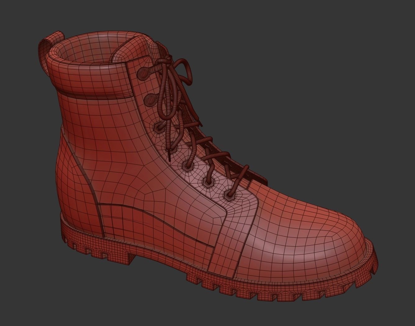 Leather Boots 3D model_4