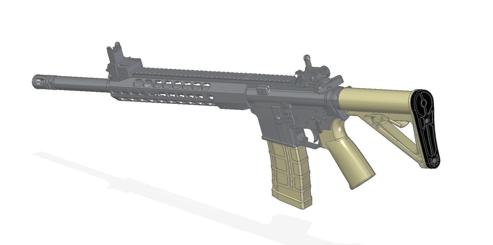 Barrett REC7 3D model_10