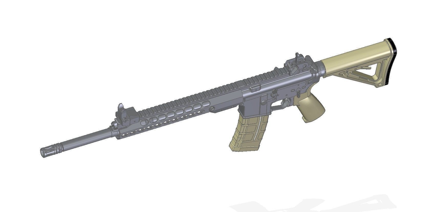 Barrett REC7 3D model_12
