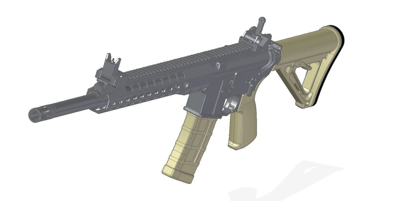 Barrett REC7 3D model_6