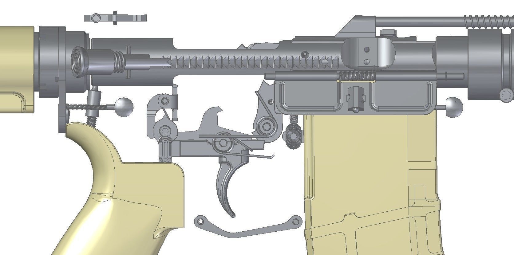 Barrett REC7 3D model_4