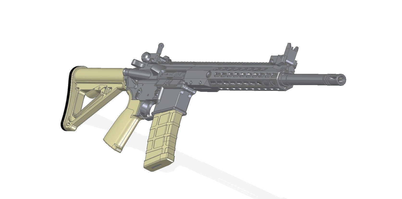 Barrett REC7 3D model_8
