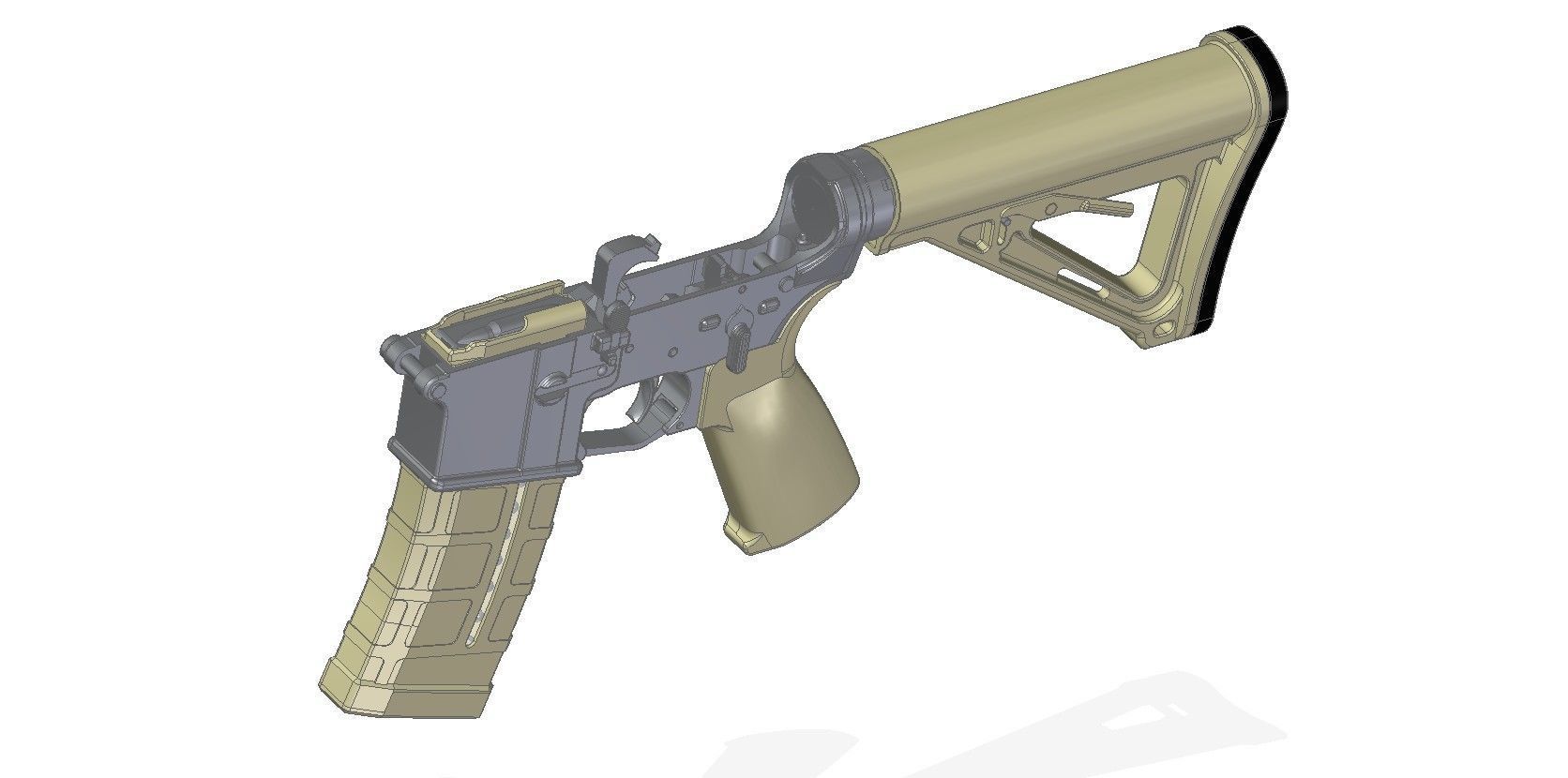 Barrett REC7 3D model_19
