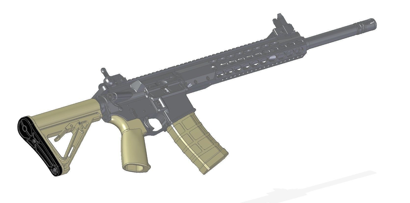 Barrett REC7 3D model_9