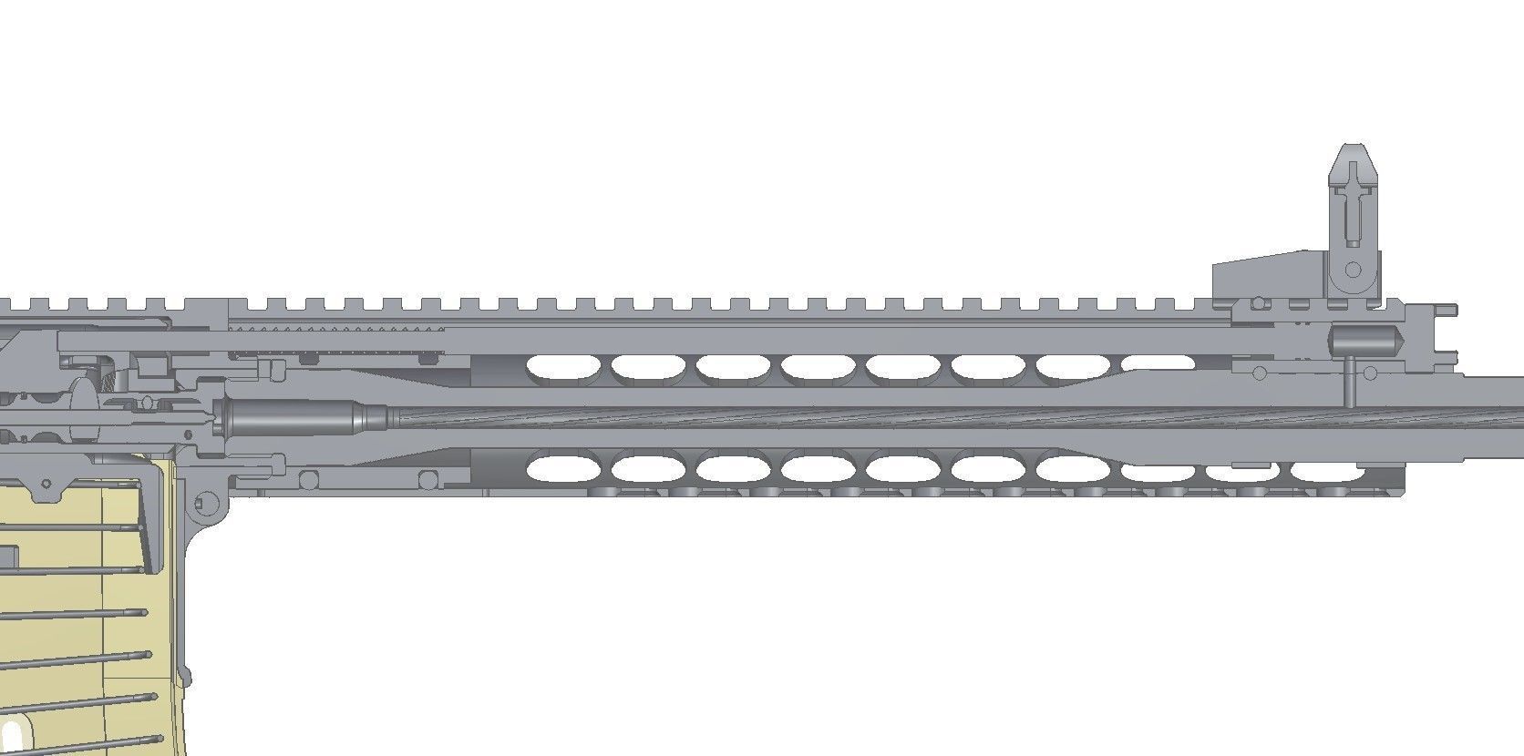 Barrett REC7 3D model_14