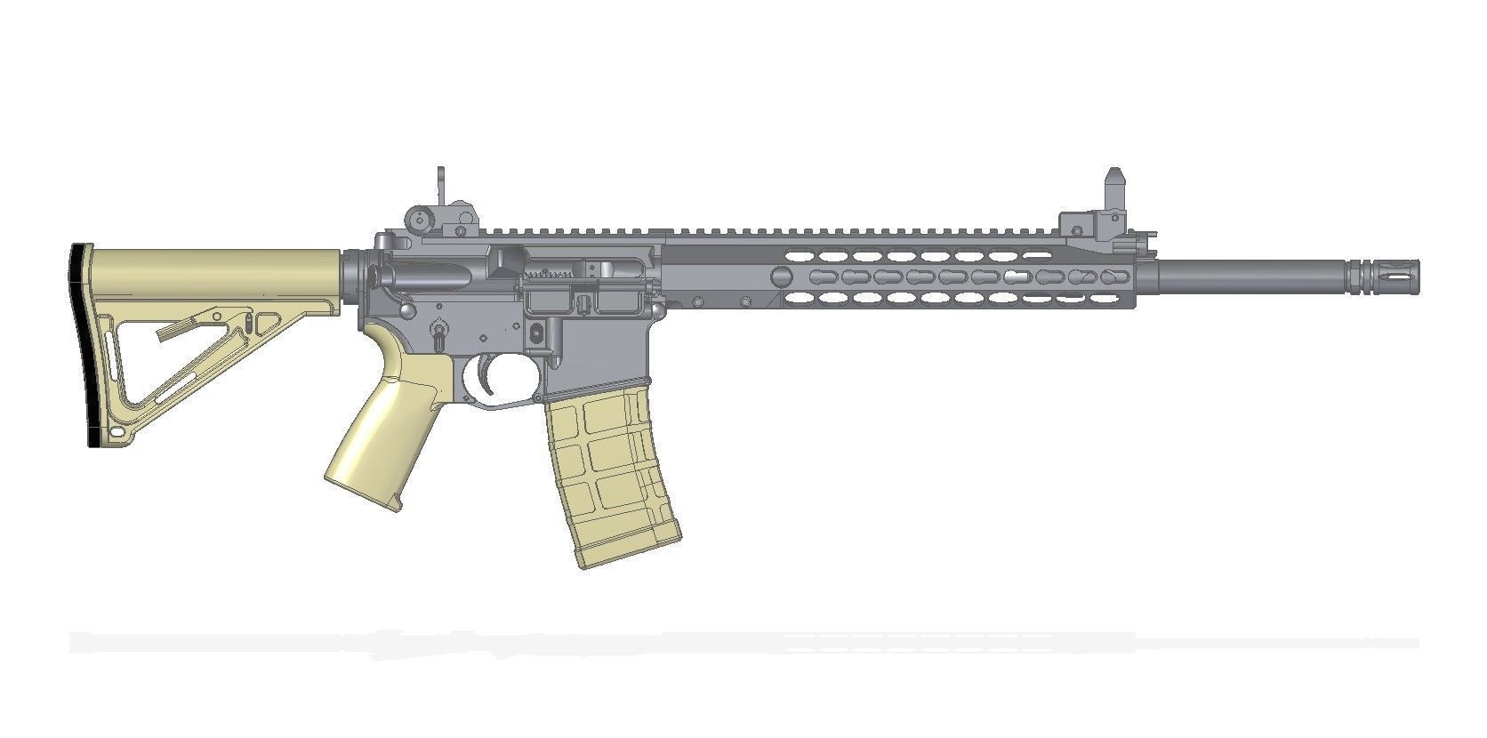 Barrett REC7 3D model_13