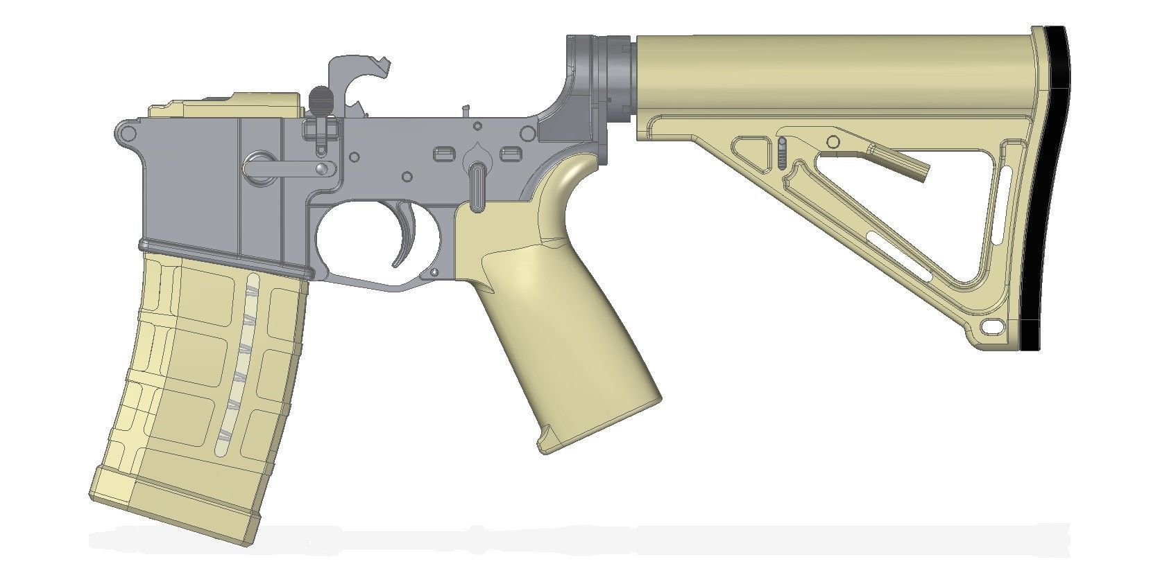 Barrett REC7 3D model_17