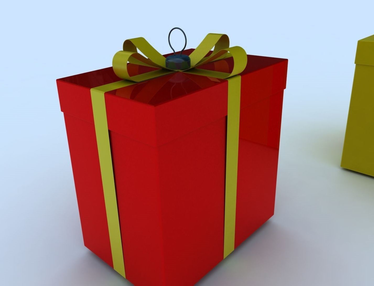 Gift box 1 3D model_5