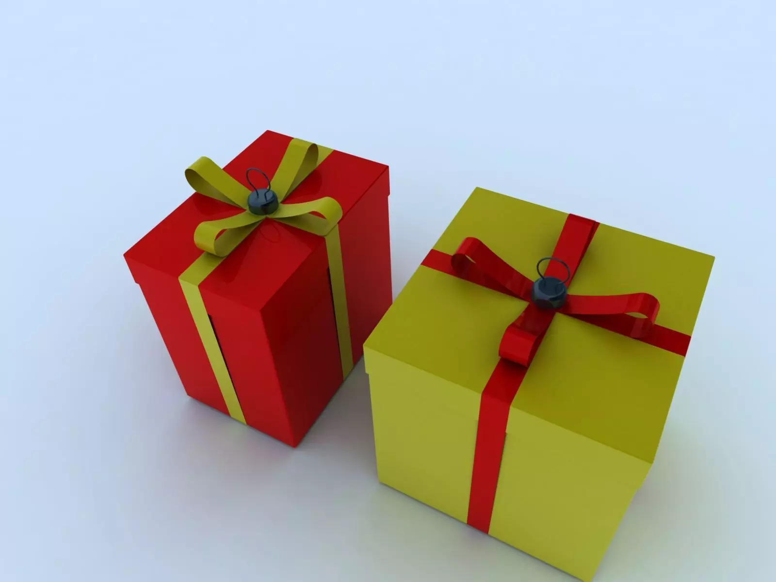 Gift box 1 3D model_0