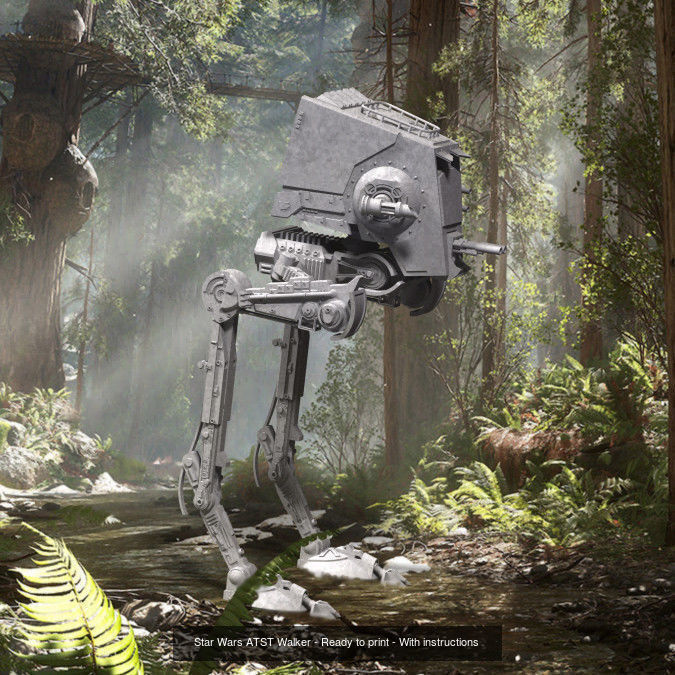 STAR WARS EMPIRE WALKERS ARTICULATED READY TO PRINT 3D Model Collection_1