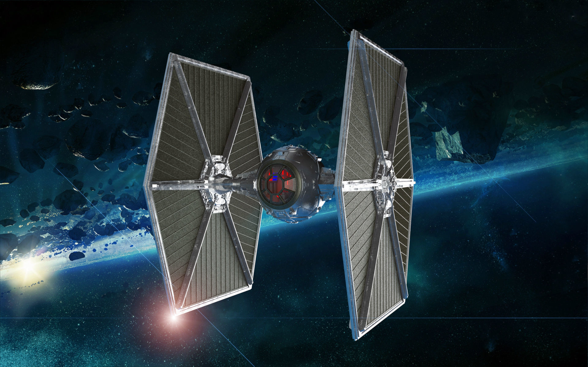 STAR WARS EMPIRE TIE STARFIGHTERS READY TO PRINT 3D Model Collection_4