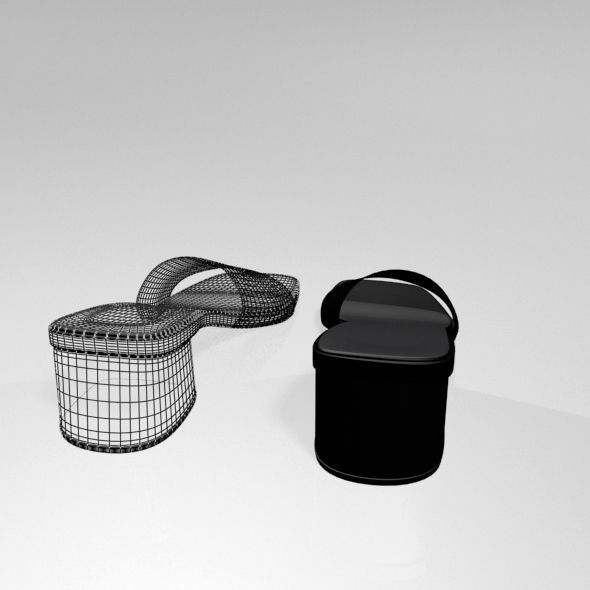 Square-Toe Slide Sandals 01 3D model_7