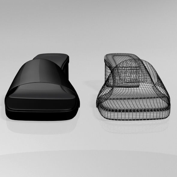 Square-Toe Slide Sandals 01 3D model_21